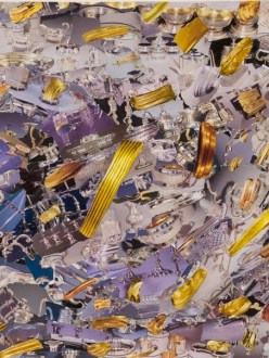 Lilac and Gold Collage