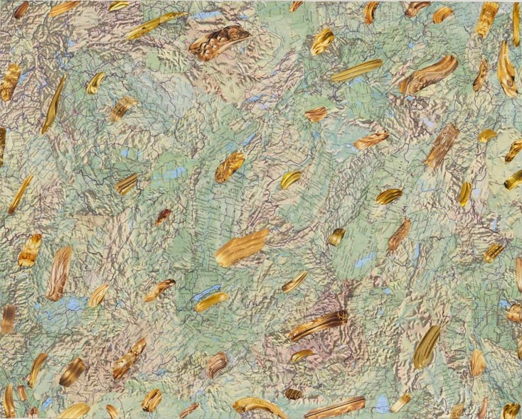 Green and Gold Collage