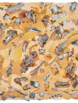 Silver on Sand Collage