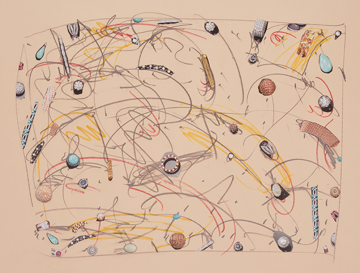 Red Yellow Turquoise Collage