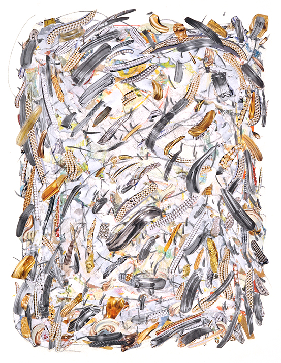 Fluttering Strokes Collage