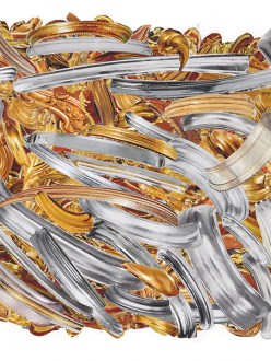 Silver on Gold Collage